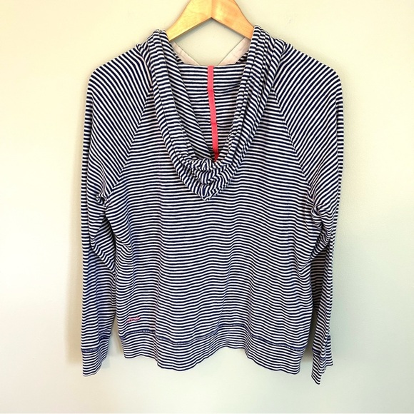 Joules Striped Marlston Cotton Knit Hooded Shirt. Size 14. - Picture 5 of 10